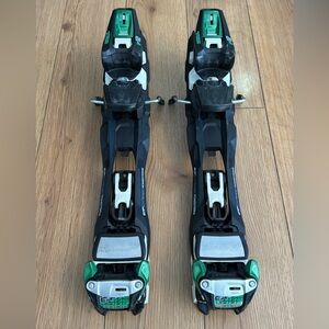 Marker Ski Bindings - Black and Green Accents